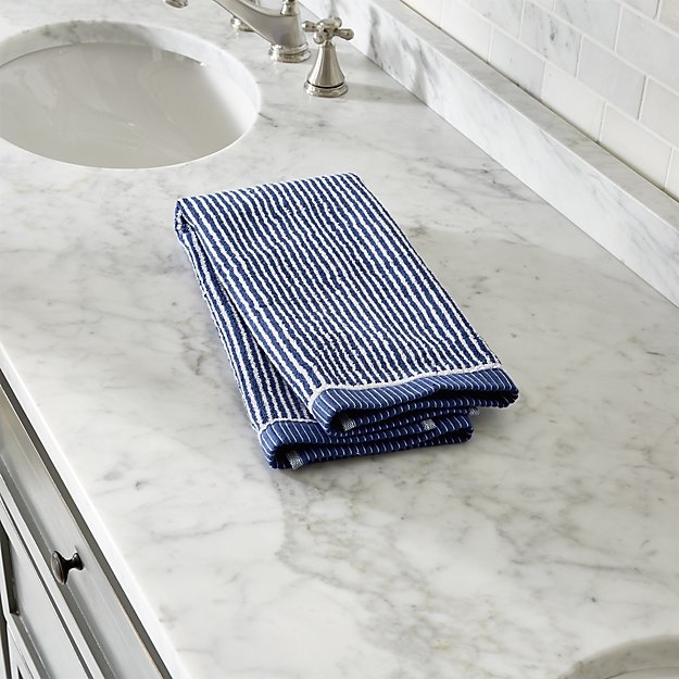 Marimekko Ilta Blue Hand Towel - Image 0