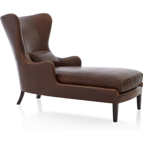 Garbo Leather Chaise Lounge [fabric : Berkshire] - Image 0