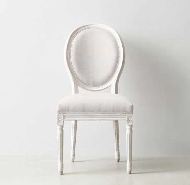 VINTAGE FRENCH DESK CHAIR - belgian line white - Image 0