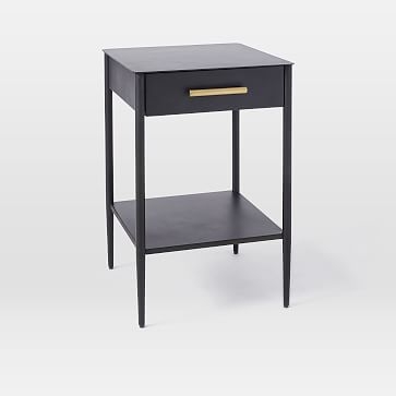Metalwork Nightstand 1 Drawer, Hot Rolled Metal (White Glove Delivery) - Image 0