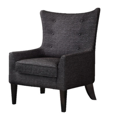 Carissa Shelter Wingback Chair - Charcoal - Image 0