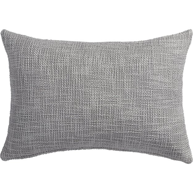 18"x12" glitterati silver pillow with down-alternative insert - Image 0