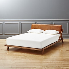 Drommen leather full bed - Image 0