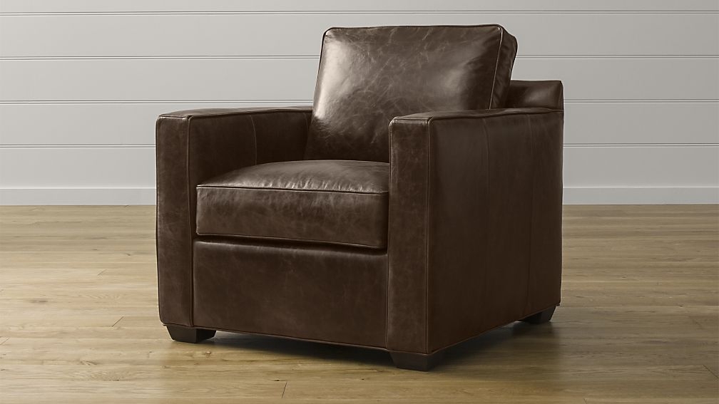 Davis Leather Chair - Cashew - Image 0