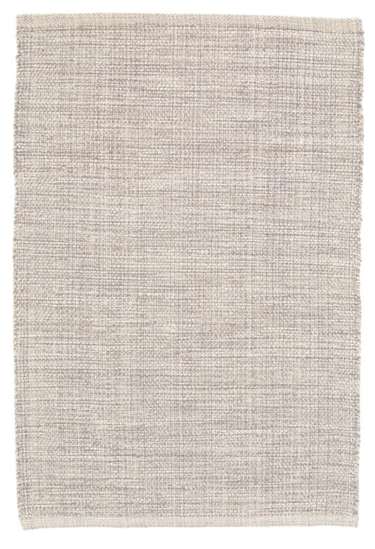 Marled Grey Woven Cotton Rug, 6' x 9' - Image 0
