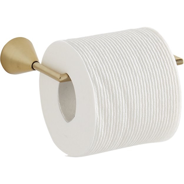 brass toilet paper holder - Image 0