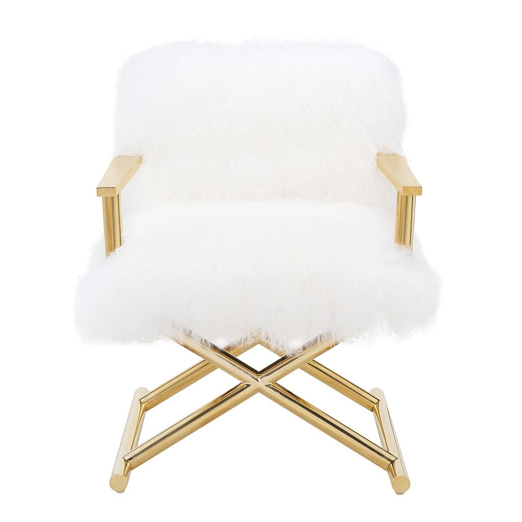 Sienna White Sheepskin Chair - Image 1