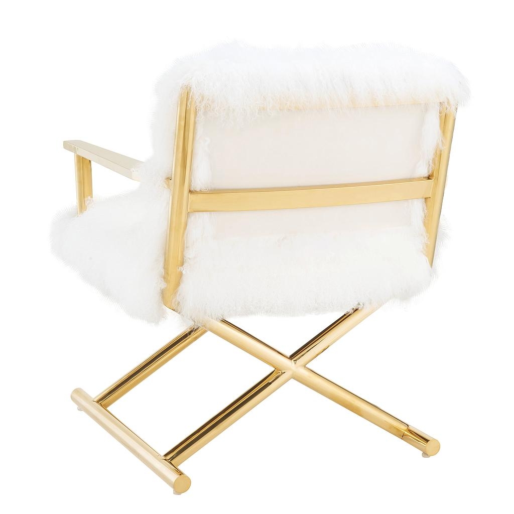 Sienna White Sheepskin Chair - Image 2