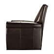 DUVALL 35" LEATHER SWIVEL RECLINER IN LEAR CHOCOLATE - Image 2