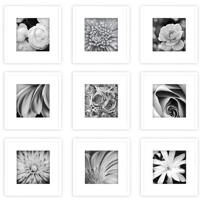 Gallery Perfect 9 Piece Picture Frame Set-white - Image 0