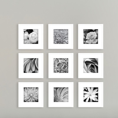 Gallery Perfect 9 Piece Picture Frame Set-white - Image 1