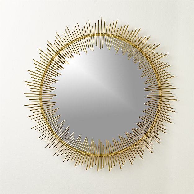 rocco 33" round wall mirror - Image 0