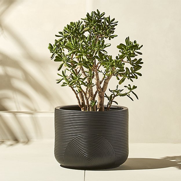zen small black planter - Image 1