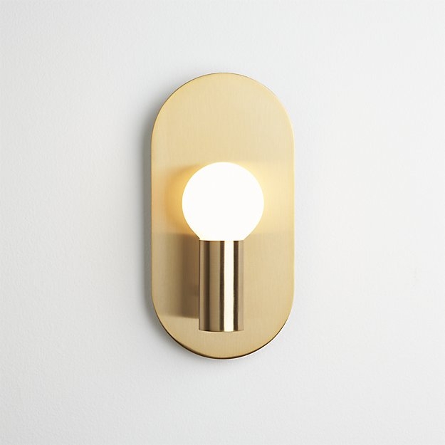 plate brass wall sconce - Image 2