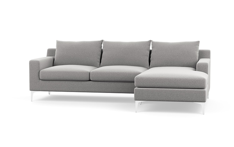 Sloan Sofa with right chaise - Ash - 100" - Image 0