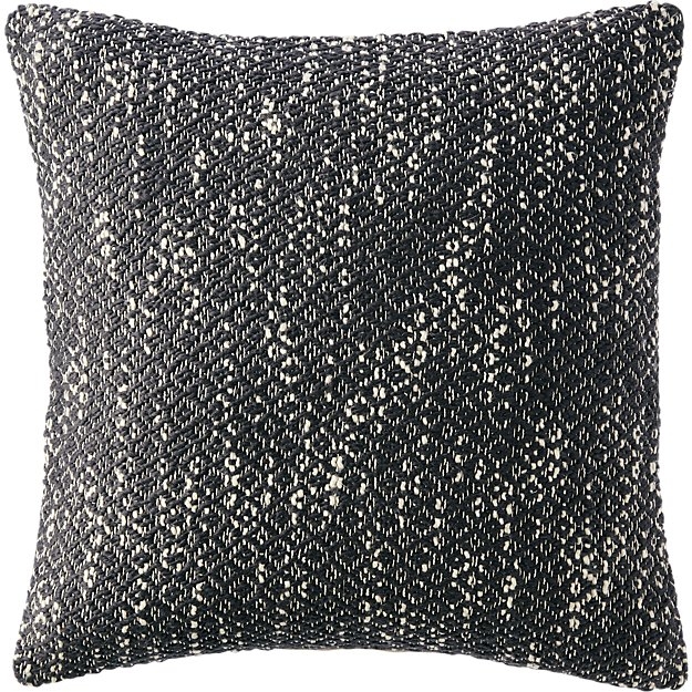 18" diamond weave dark grey pillow - Image 0