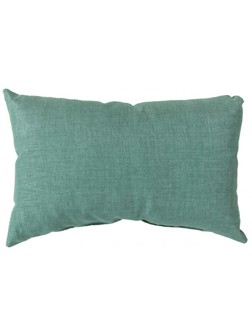 MOSELLE INDOOR/OUTDOOR PILLOW, TEAL - 13" x 20" - Down Insert - Image 0