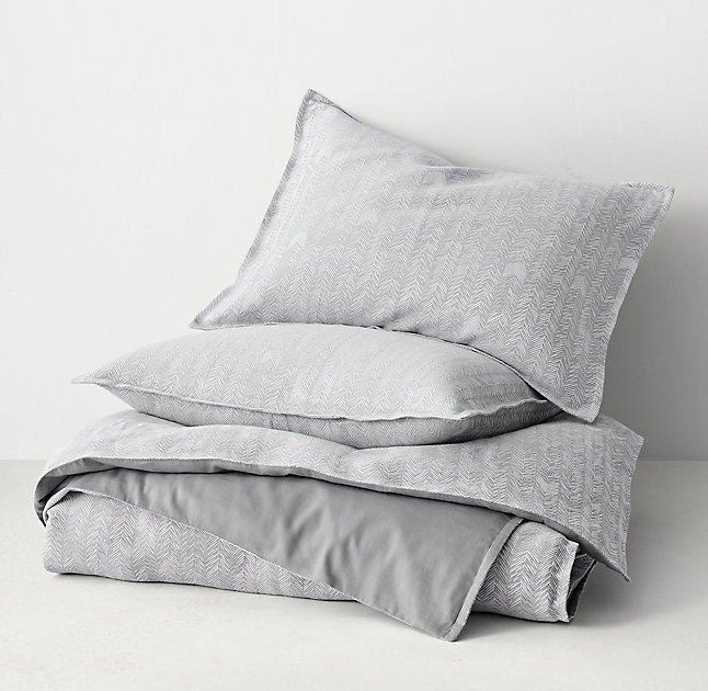 Woven Herringbone Duvet Cover - Image 0