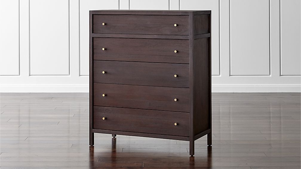 Keane 5-Drawer Solid Wood Chest - Image 1