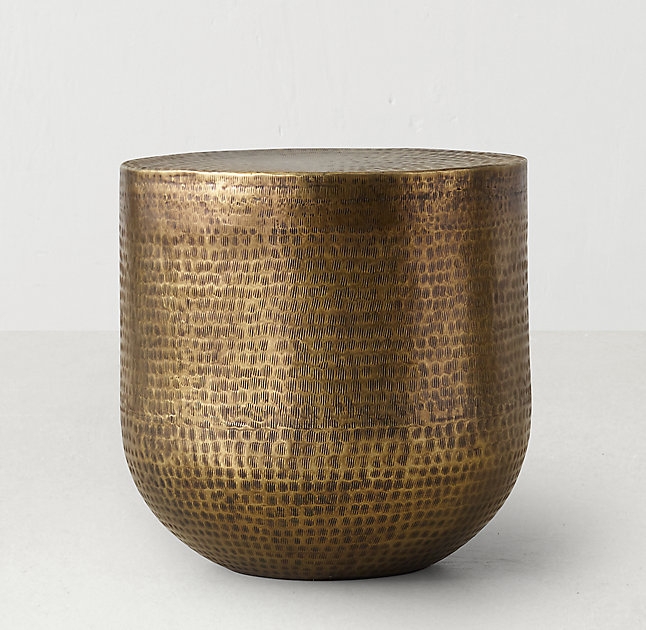CALLIE LOW SIDE TABLE - AGED BRASS - Image 0