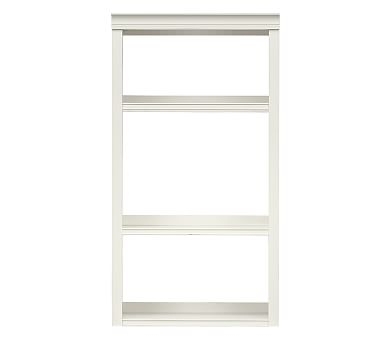 Logan Hutch with Open Shelving, Alabaster, 24" Wide - Image 0