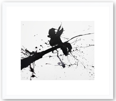 Splat by Elaina Sullivan - 15 x12, 3" mat with white frame - Image 0