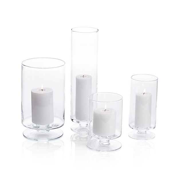 London Small Glass Hurricane Candle Holder Small - Image 1