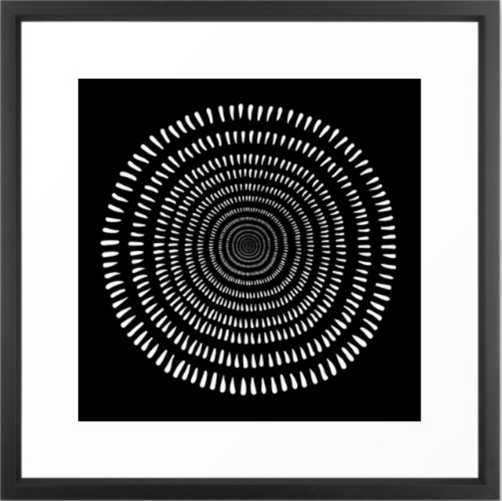 Fjorn black Framed Print - Vector Black Frame - 22"x22" - Image 0