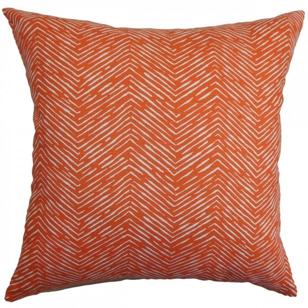 Edythe Zigzag Pillow -18" x 18"-high-fiber polyester pillow insert - Image 0