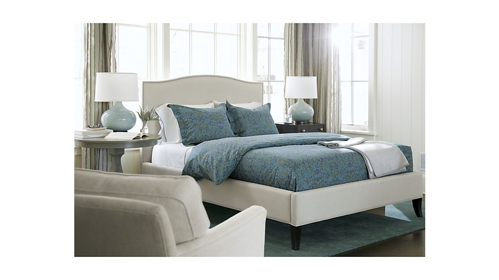 Colette Upholstered Queen Bed, Natural - Image 4