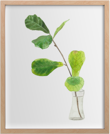 Clipping Wall Art, 18 x 24 with natural wood frame - Image 0