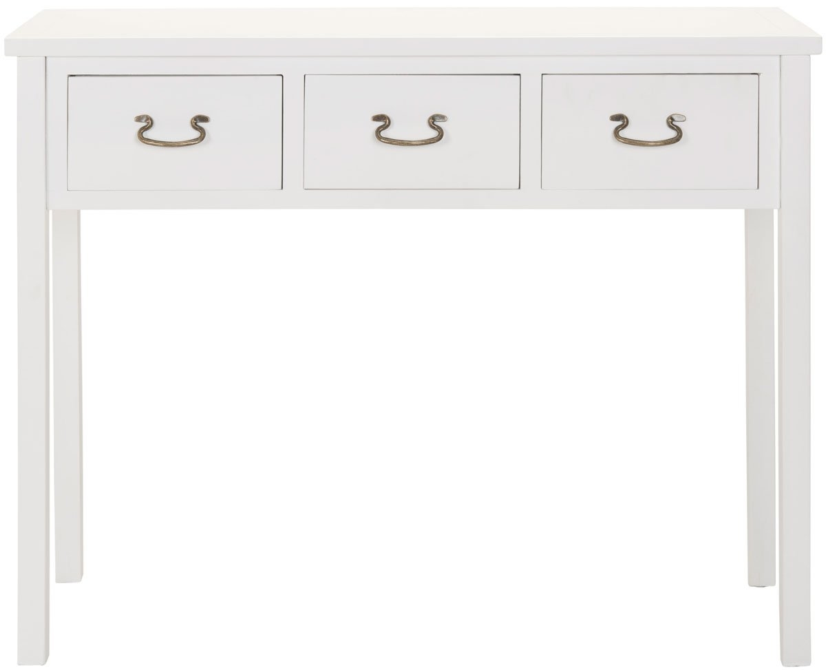Cindy Console With Storage Drawers - White - Arlo Home - Image 0