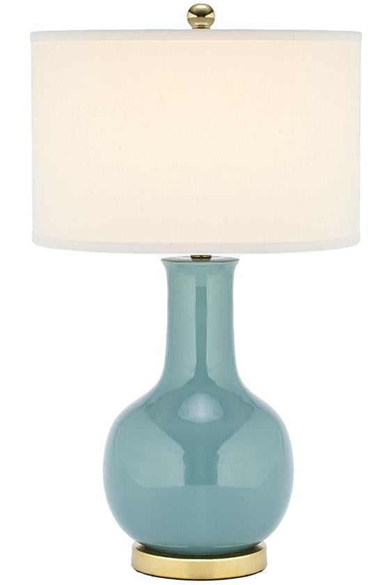 Paris 27.5-Inch H Ceramic Table Lamp - Light Blue - Safavieh - Image 0