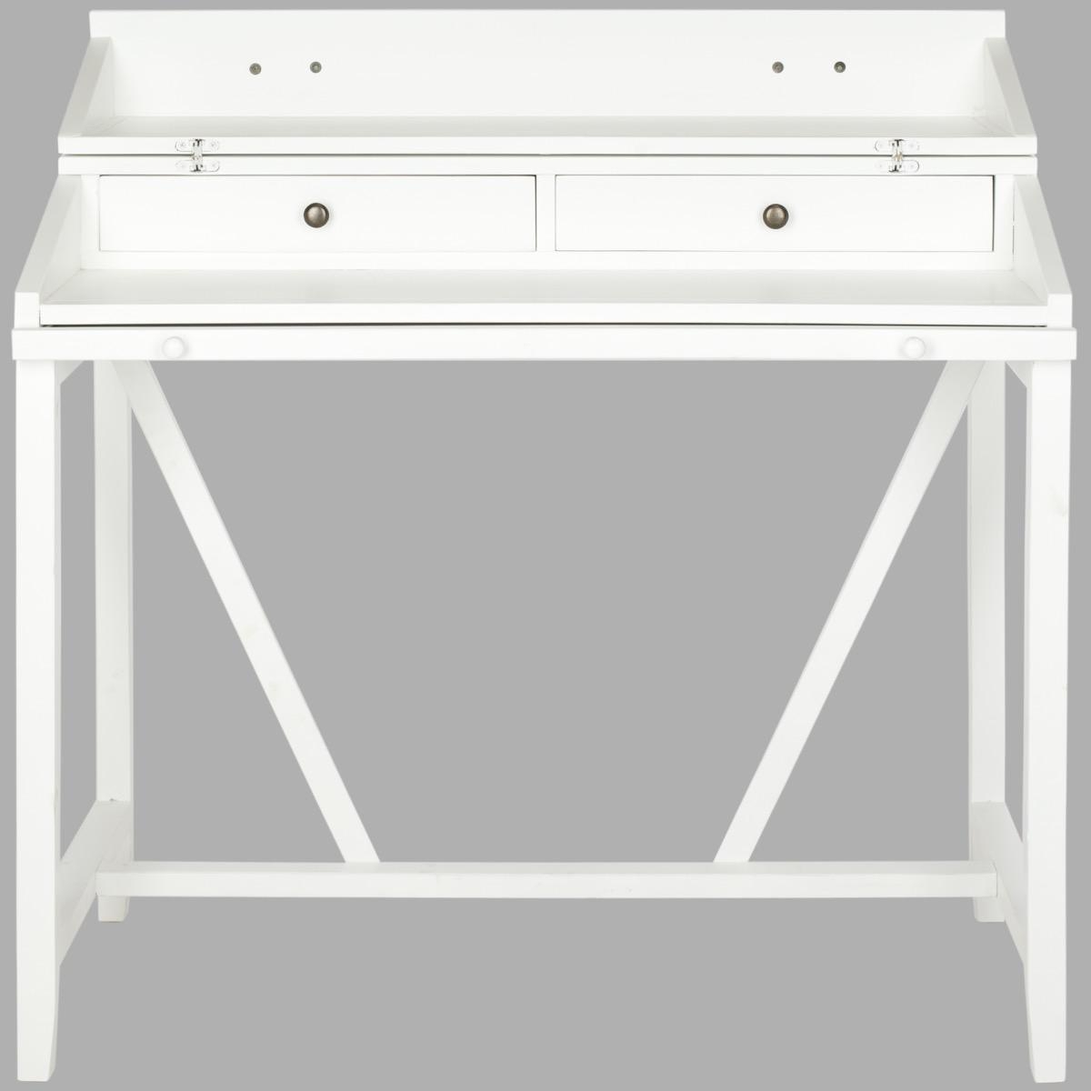 Wyatt Writing Desk W/Pull Out - White - Arlo Home - Image 0