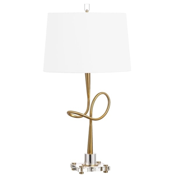 Hensley 30.25-Inch H Table Lamp - Gold/Clear - Arlo Home - Image 0