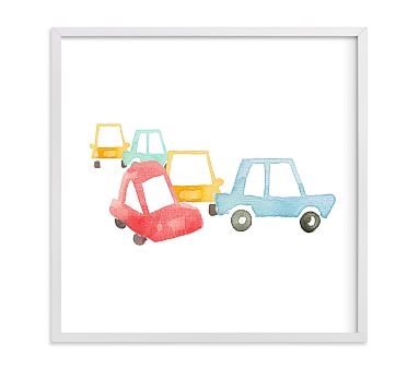Car Art Wall Art by Minted(R) 24x24, White - Image 0