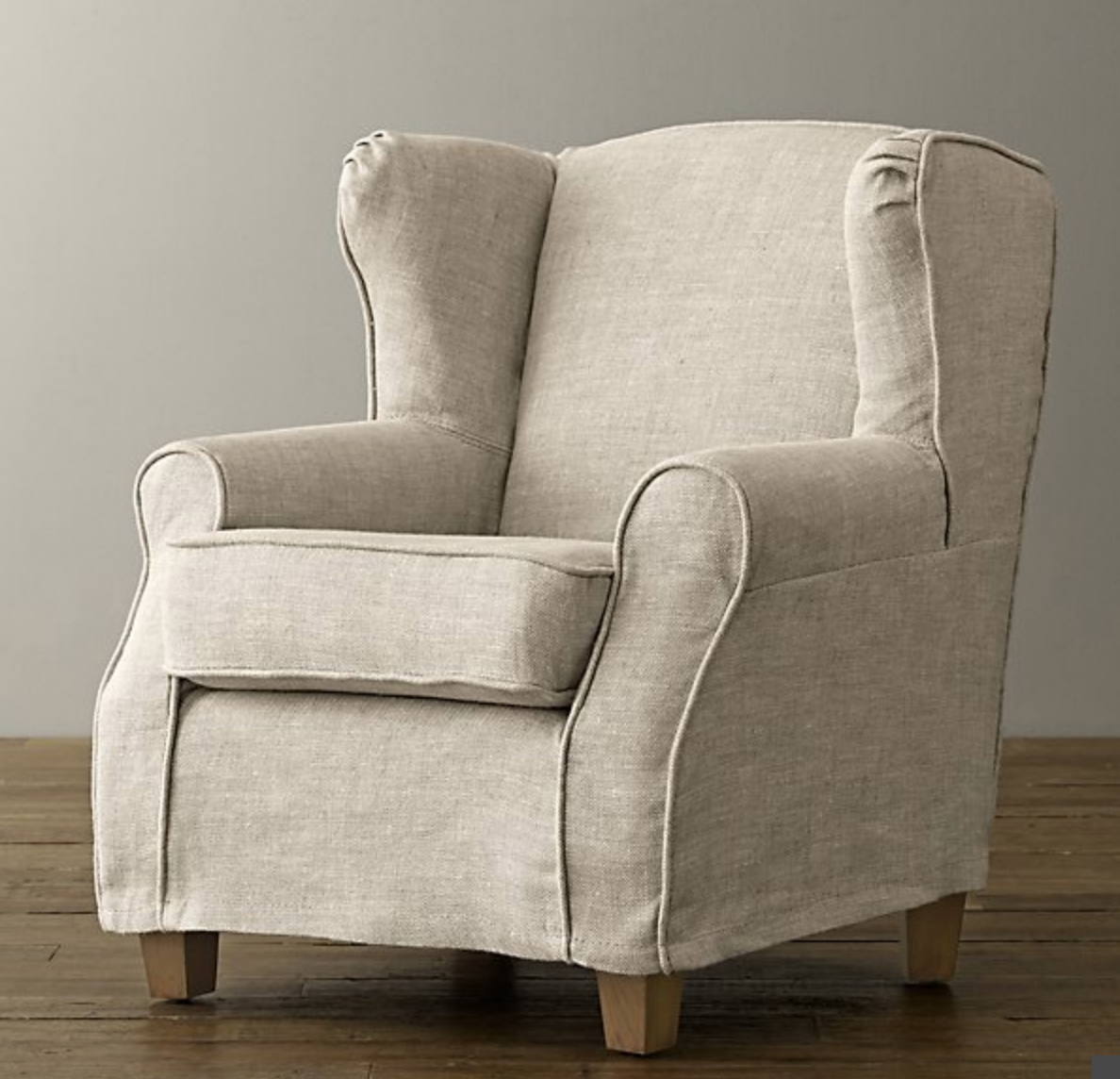 Mini Slipcovered Wing Chair - Image 0