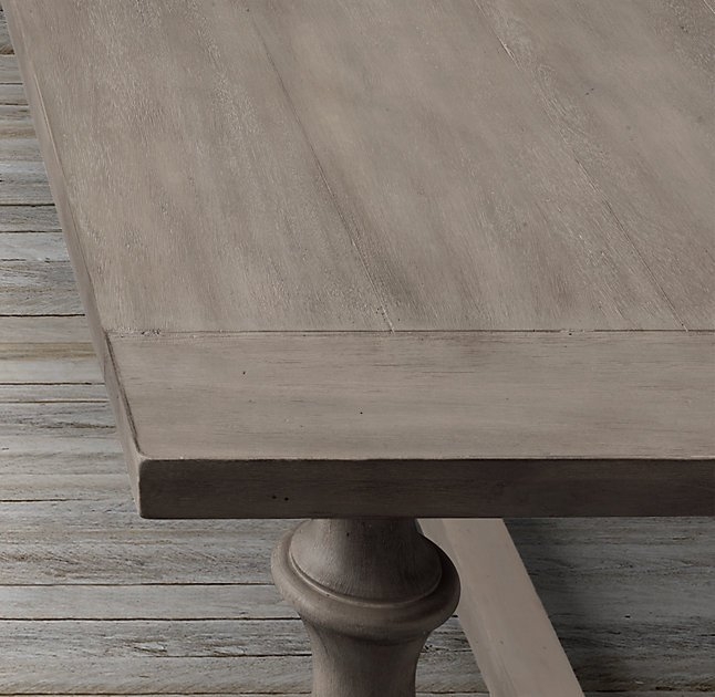17th C. Priory Rectangular Dining Table - Weathered Natural - 96" - Image 3