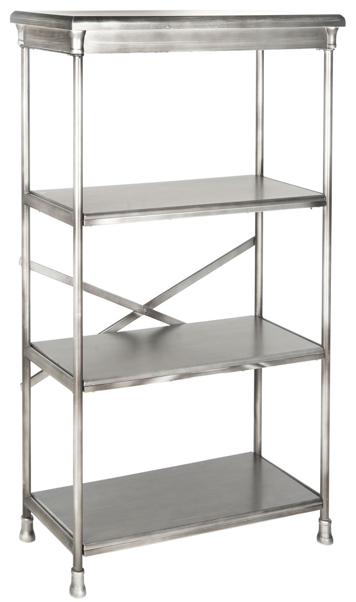 Jacinda Tall Etagere - Dark Silver - Safavieh - Image 1