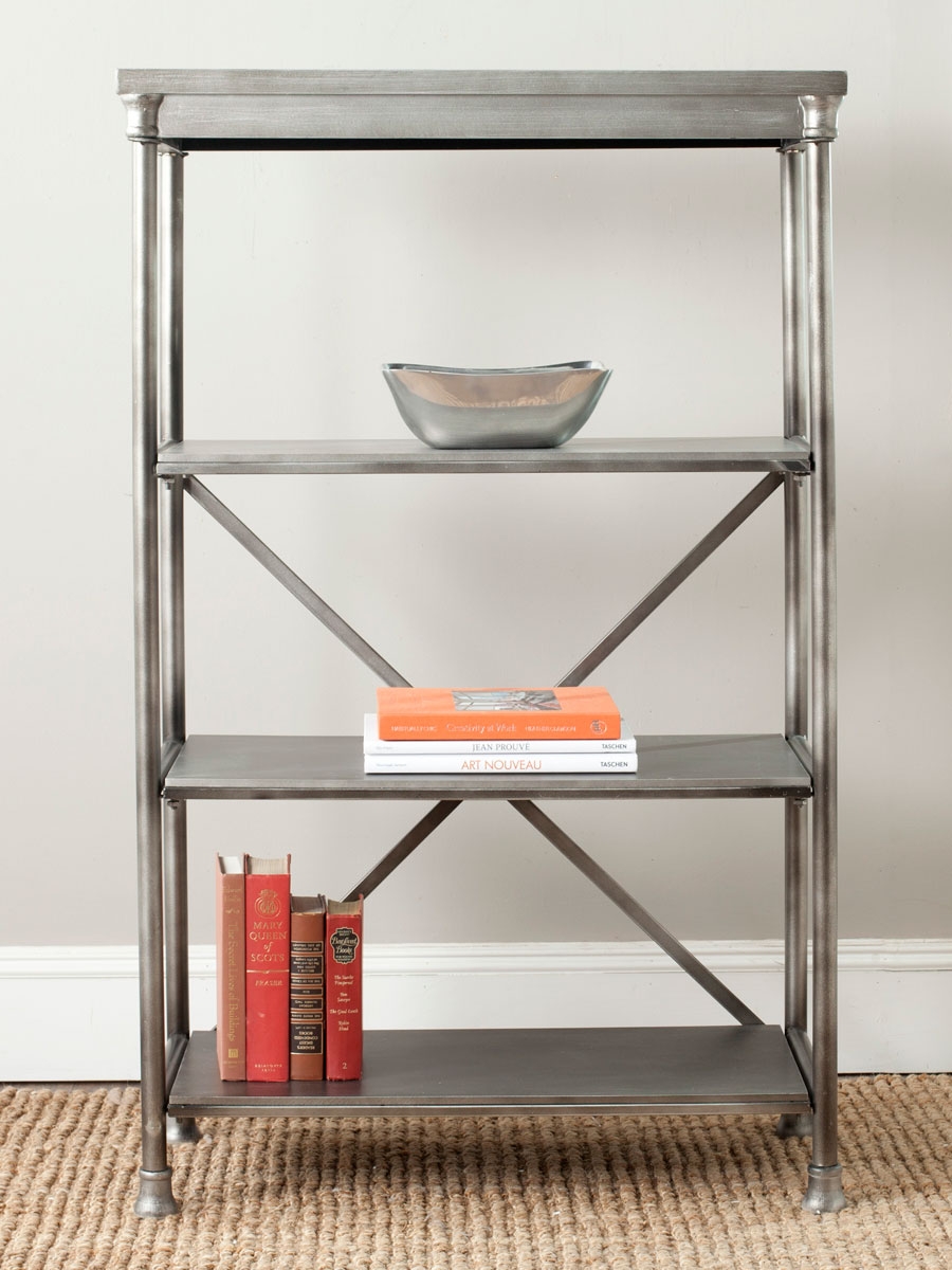 Jacinda Tall Etagere - Dark Silver - Safavieh - Image 2