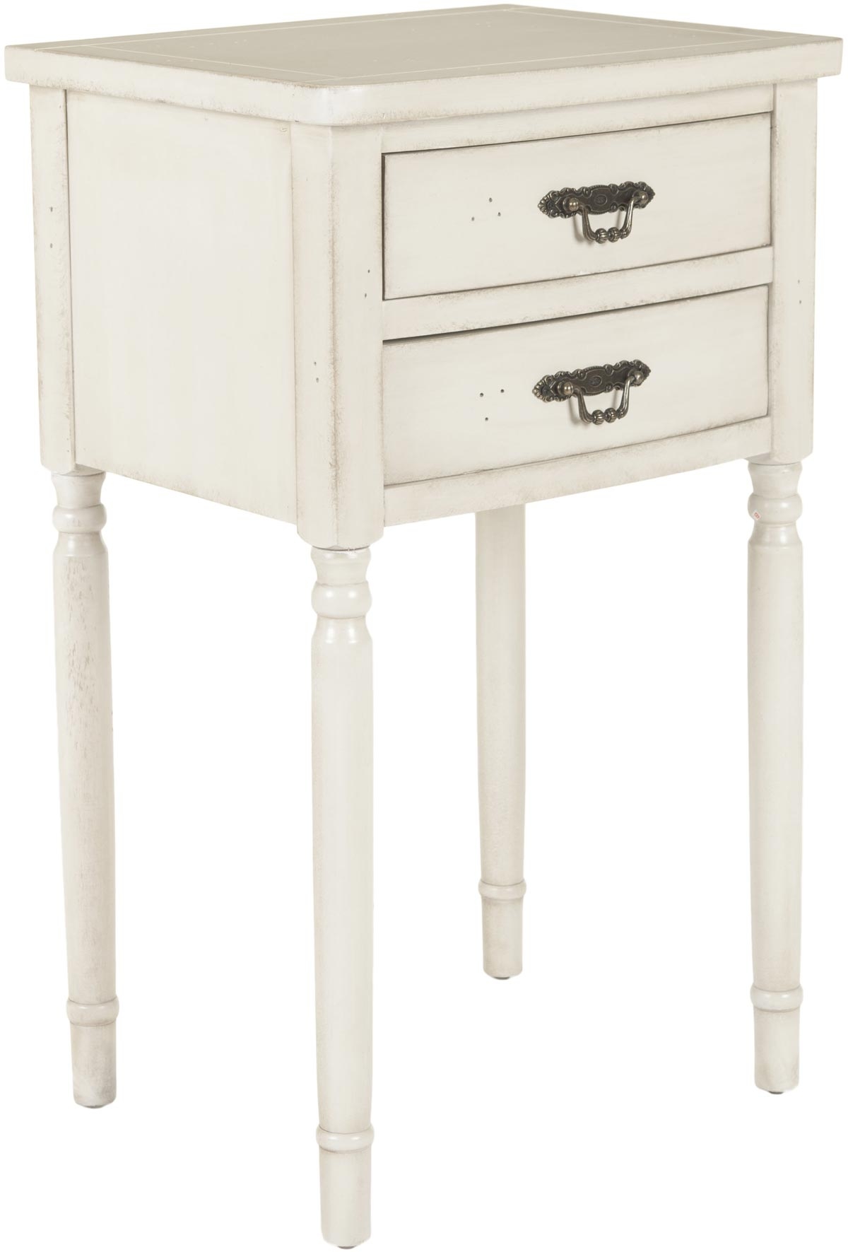 Marilyn End Table With Storage Drawers - White - Arlo Home - Image 2