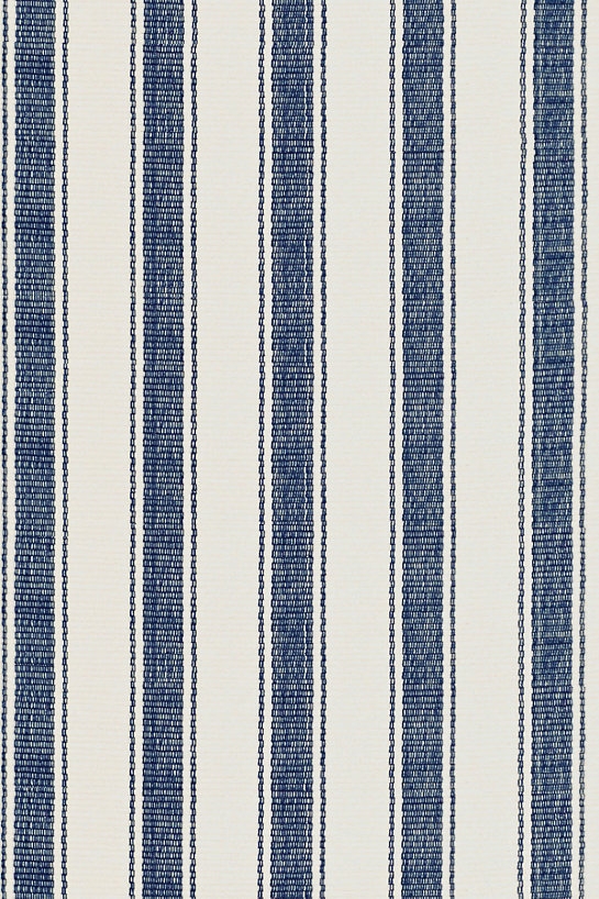 BLUE AWNING STRIPE INDOOR/OUTDOOR RUG -  5'x8' - Image 0