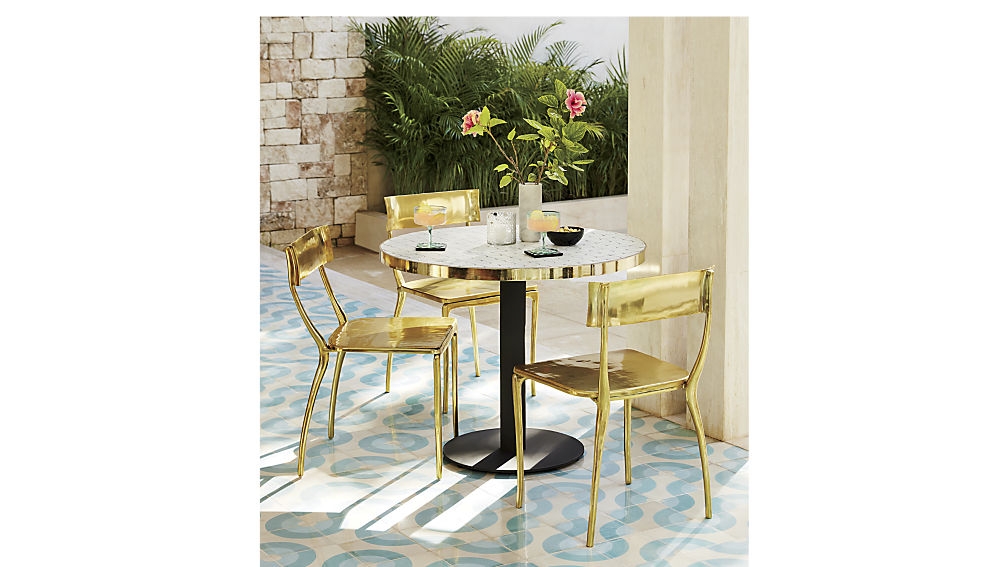midas gold dining chair - Image 1