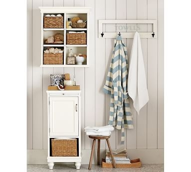 Newport Wall Cabinet, White - Image 1