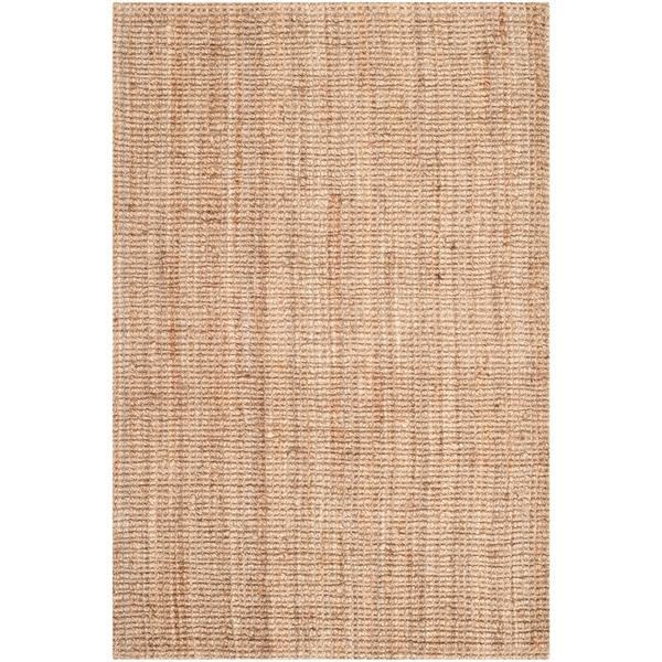 Safavieh Casual Natural Fiber Hand-Woven Natural Accents Chunky Thick Jute Rug (4' x 6') - Image 4