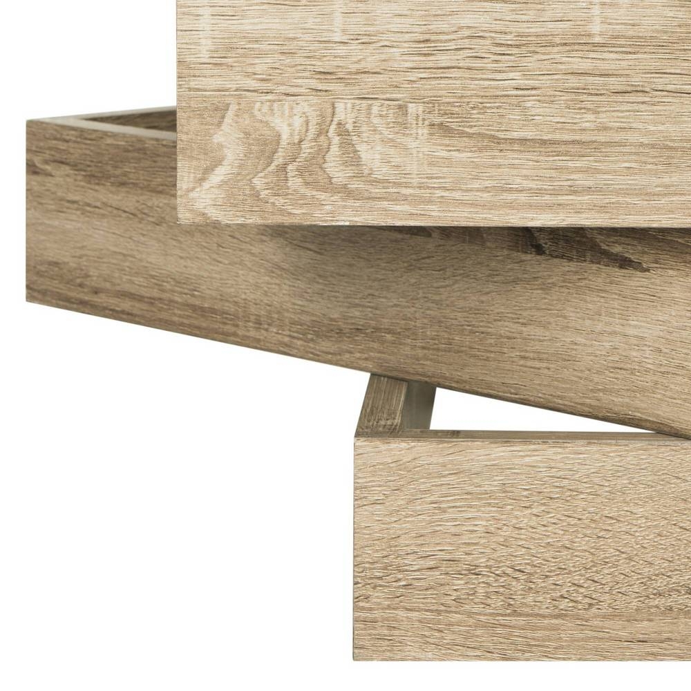 Ingvar Mid Century Geometric Wood Coffee Table - Image 2