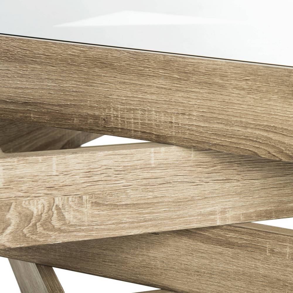 Ingvar Mid Century Geometric Wood Coffee Table - Image 7