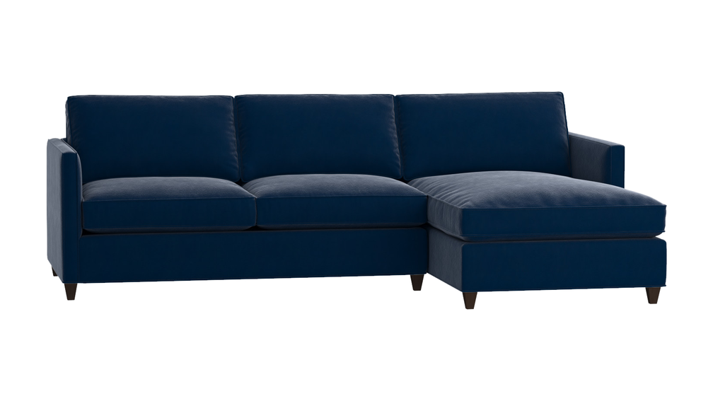 Dryden 2-Piece Sectional - Navy - Image 0
