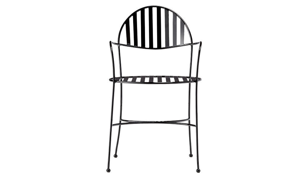 swoop black outdoor dining chair - Image 0
