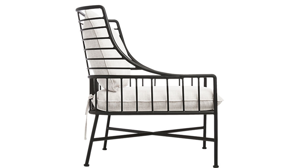 Breton Black Metal Chair - Image 3